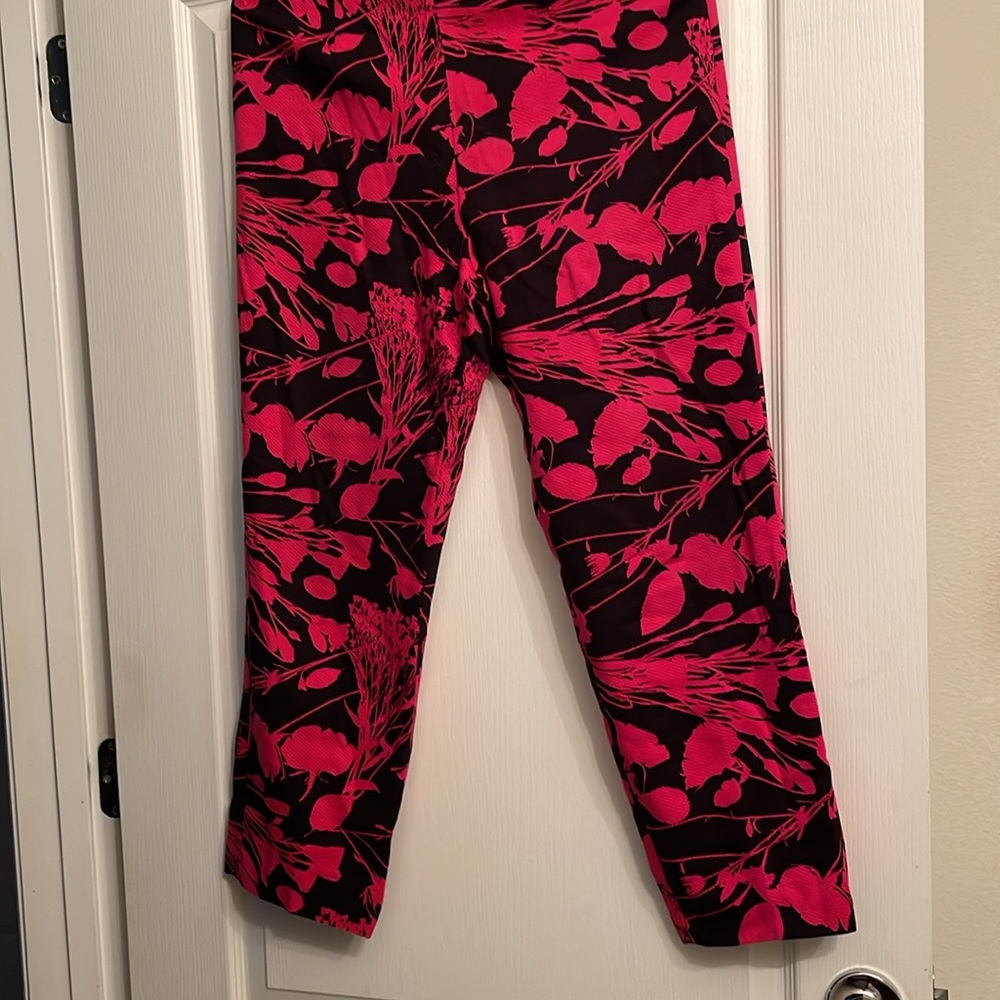 Carlisle Red & Black Slacks with a Size Zipper.